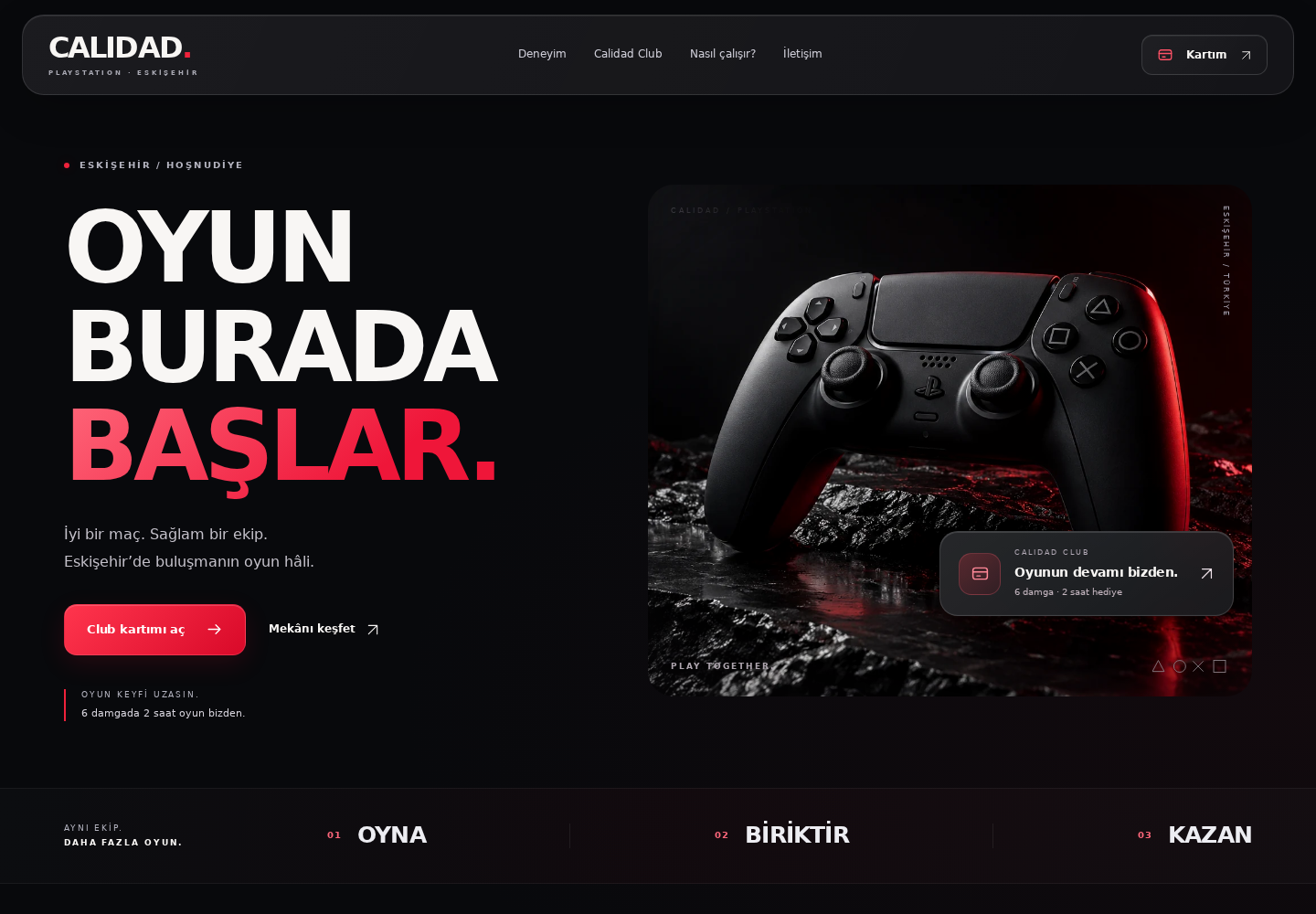 Calidad PlayStation web sitesi: Oyun burada başlar ve Calidad Club